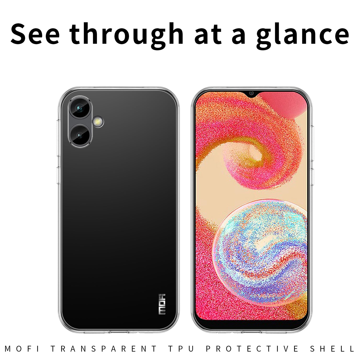 MOFI Back Shell for Samsung Galaxy A04e 4G/F04 4G/M04 4G Drop Protection TPU Phone Case High Transparency Protective Cover MOFI Back Shell for Samsung Galaxy A04e 4G/F04 4G/M04 4G Drop Protection TPU Phone Case High Transparency Protective Cover